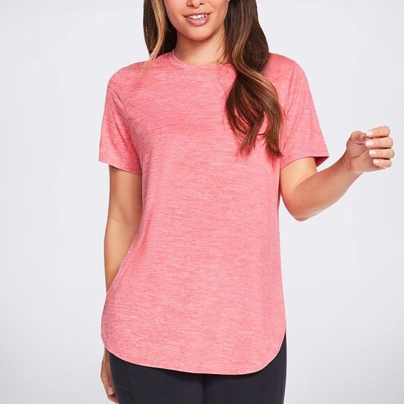NWT Skechers Activewear Tee Shirt Top Go Walk Go Dry Swift Tunic Red Pink XS - Picture 2 of 15